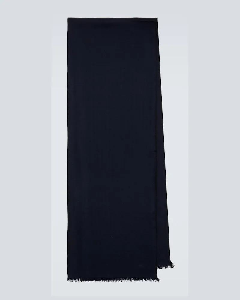 Gucci Sciarpa in lana e seta Nero