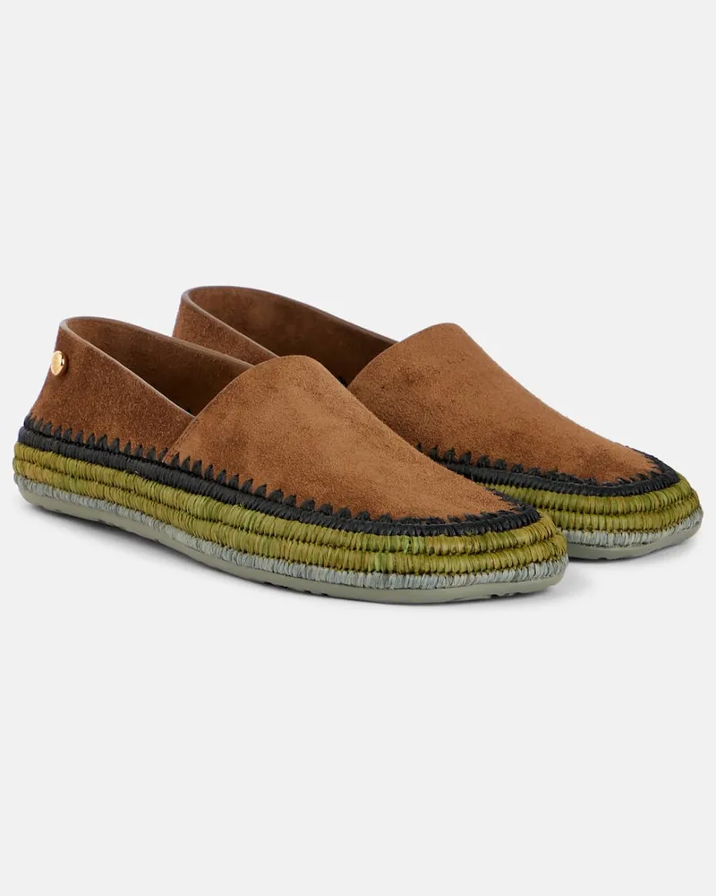 Loewe Paula's Ibiza - Slip-on Rio in suede Marrone