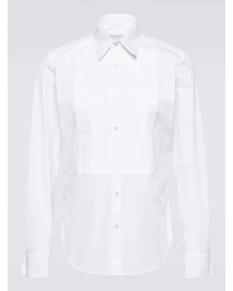 Lanvin Camicia da smoking in cotone Bianco