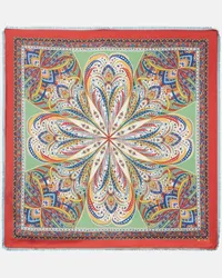 Etro Foulard in seta con stampa Multicolore