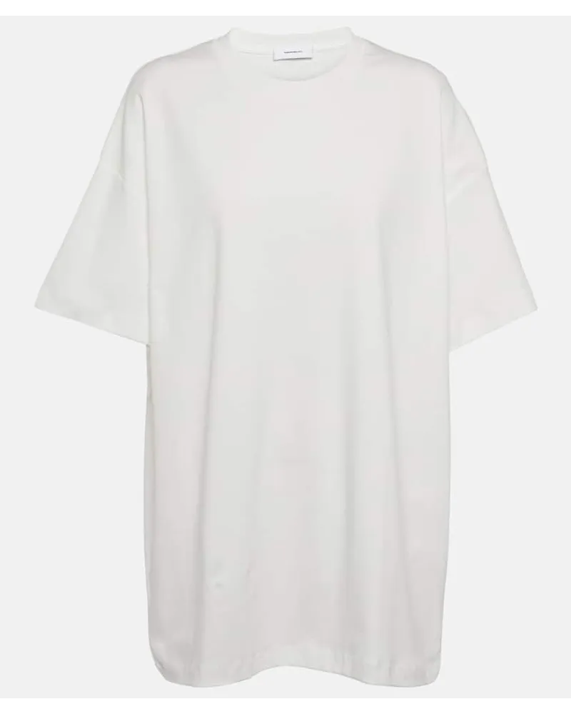 WARDROBE.NYC T-shirt oversize in jersey di cotone Bianco