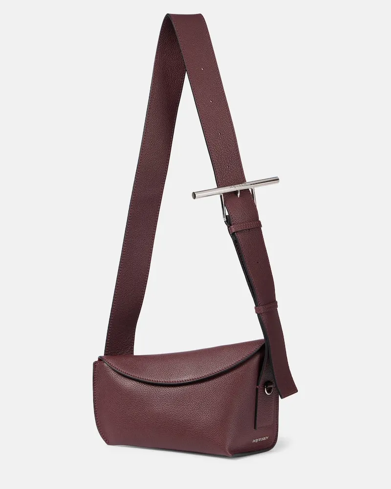 Alexander McQueen Borsa a tracolla Sling Small in pelle Borgogna