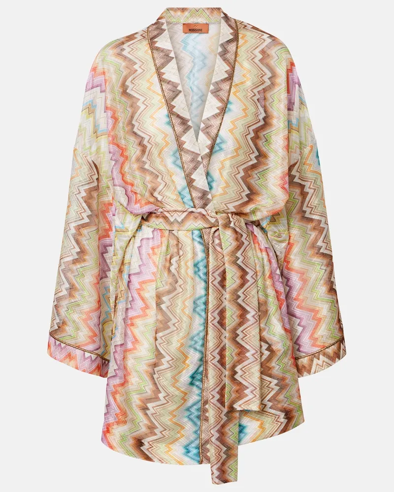 Missoni Copricostume a zig zag Multicolore