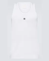 Givenchy Tank top in jersey di cotone Bianco