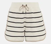 Shorts in cotone a righe