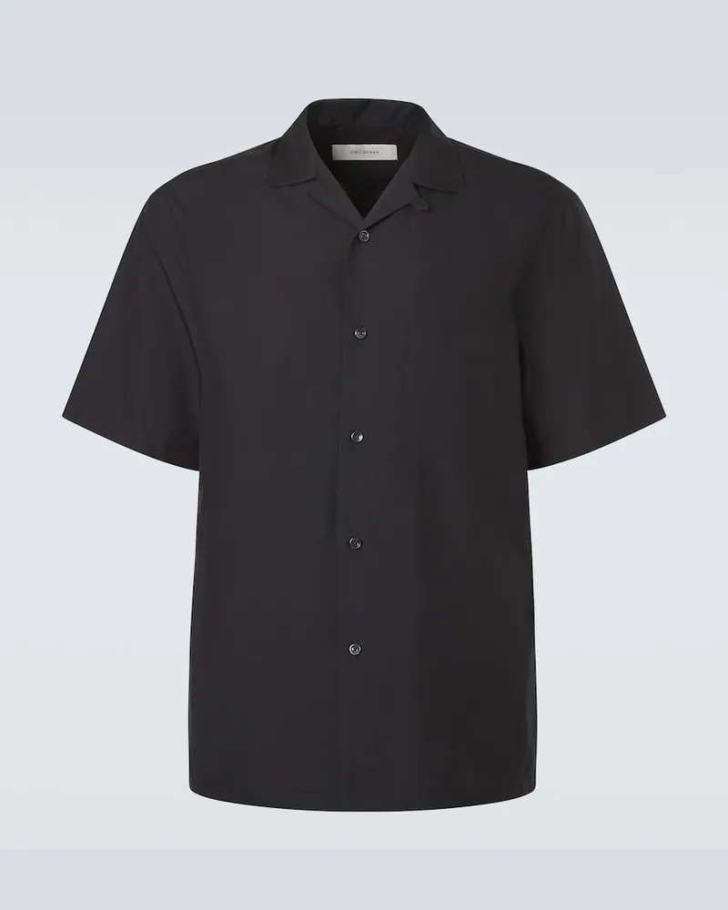 Umit Benan Camicia bowling Havana in seta Nero