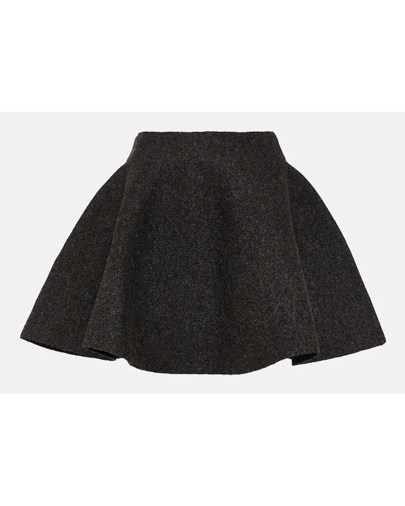 Alaïa AlaÃ¯a Minigonna in misto lana Grigio
