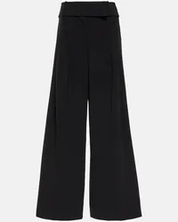 Proenza Schouler Pantaloni in crêpe a gamba larga Nero