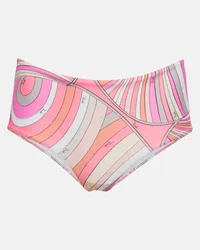 Emilio Pucci Slip bikini Iride a vita media con stampa Multicolore