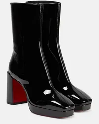 Christian Louboutin Stivaletti Alleo 90 in vernice Nero