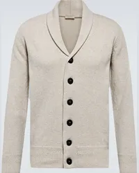 John Smedley Cardigan Cullen in cashmere e lana Beige