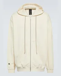 Rick Owens Felpa Jumbo Jason in cotone con cappuccio Bianco