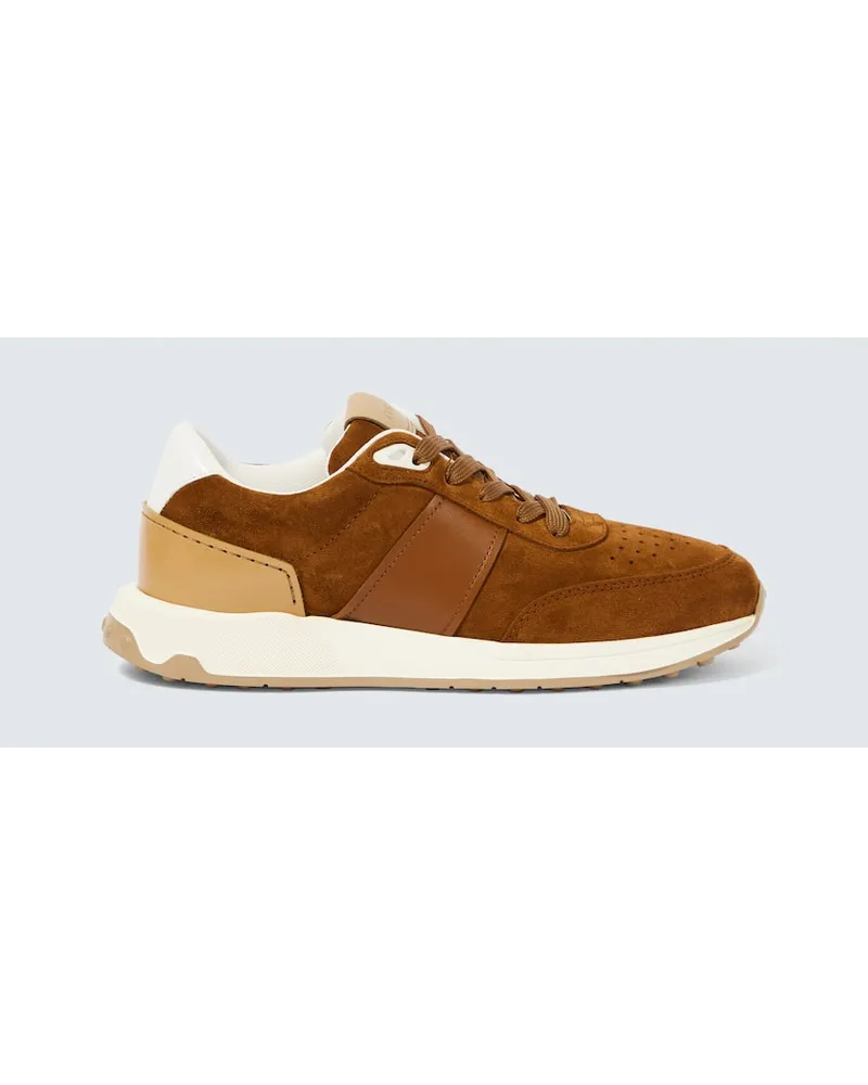 TOD'S Sneakers in suede Marrone
