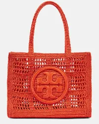 Tory Burch Borsa Ella Small in crochet di rafia Rosso