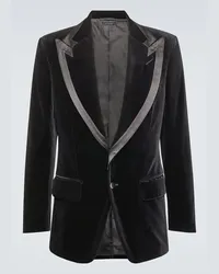 Tom Ford Blazer Atticus in velluto Nero