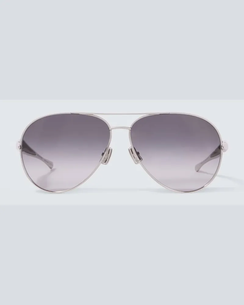Bottega Veneta Occhiali da sole aviator Argento