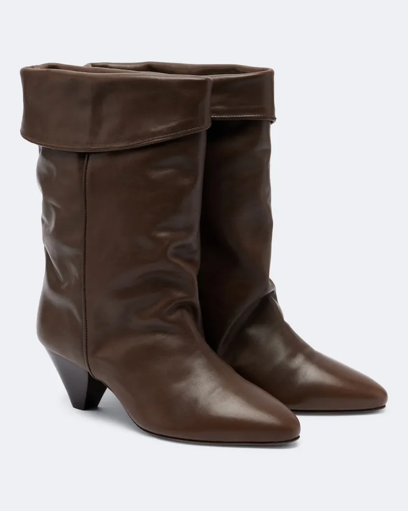 Isabel Marant Stivaletti Dalby in pelle Marrone