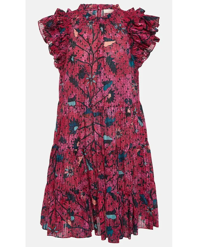 Ulla Johnson Miniabito Denia con stampa Multicolore