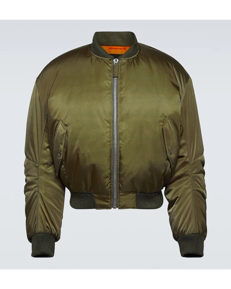 Prada Piumino cropped in Re-Nylon Verde