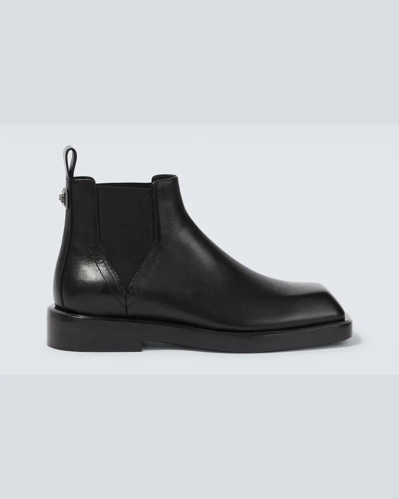 Versace Stivaletti Chelsea in pelle Nero