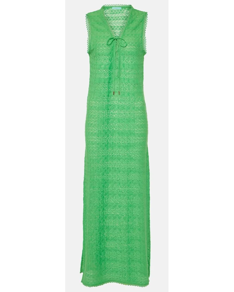 Melissa Odabash Abito lungo Maddie in crochet Verde