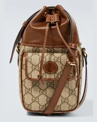 Gucci Secchiello Mini in GG Supreme Marrone