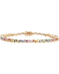 Suzanne Kalan Bracciale in oro 18kt con zaffiri Multicolore