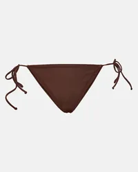 JADE SWIM Slip bikini Ties Marrone