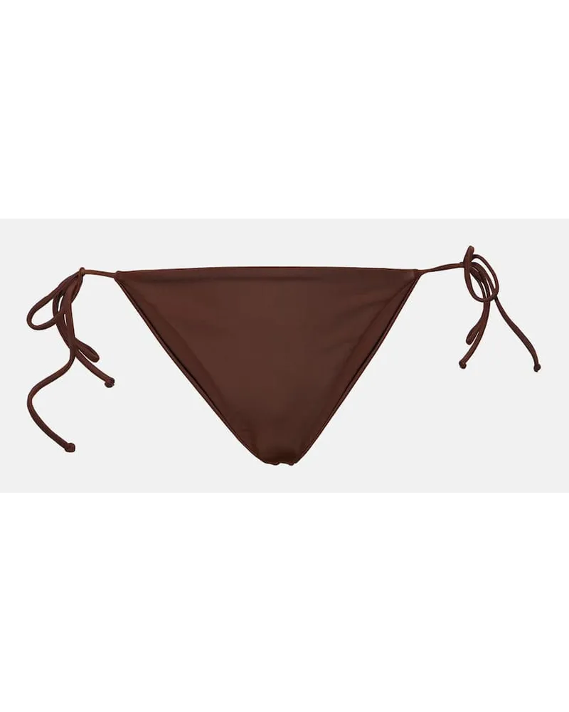 JADE SWIM Slip bikini Ties Marrone