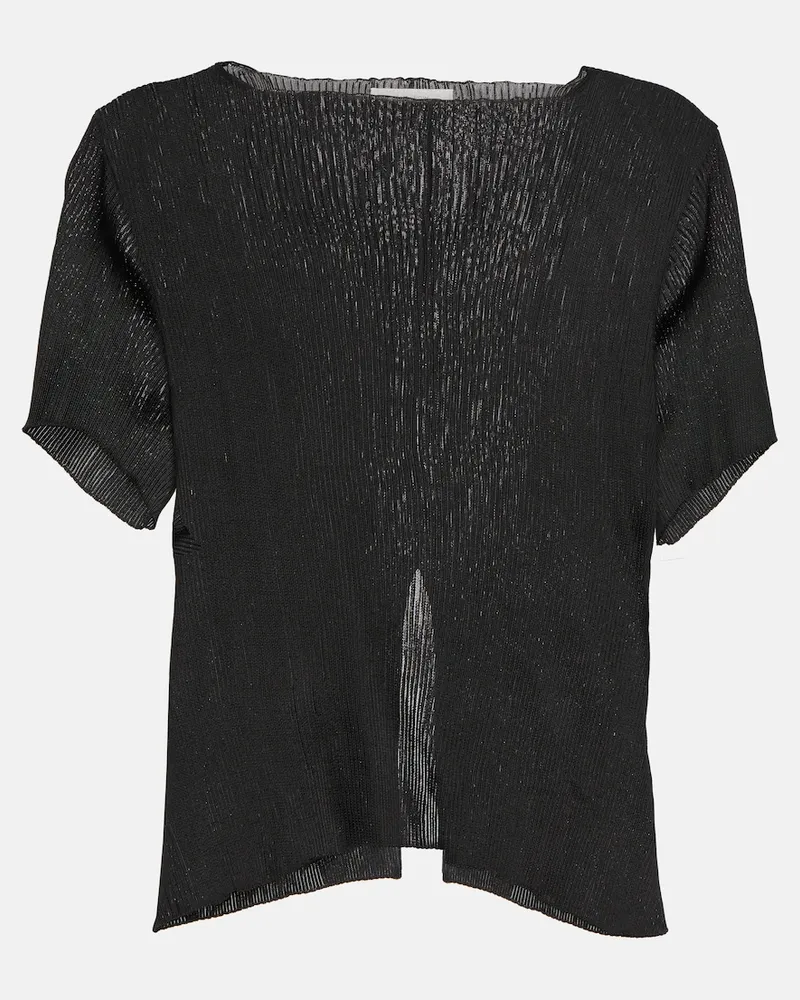 The Row Top Fuku con spacco Nero
