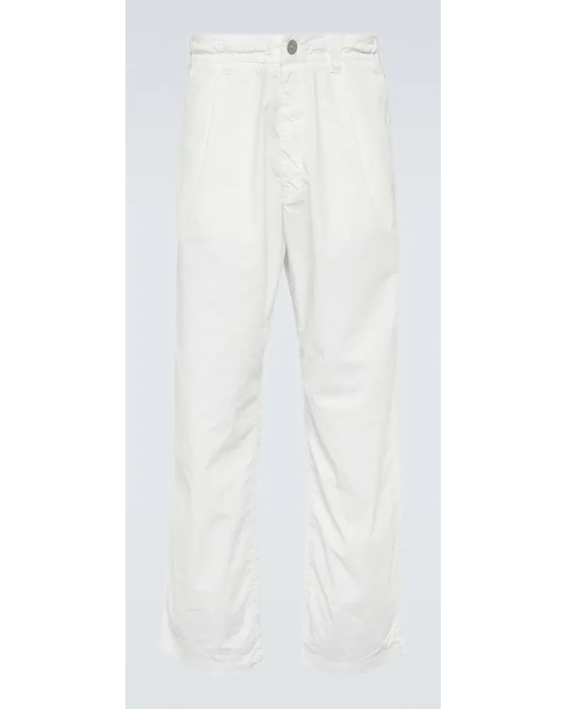 Stone Island Marina - Pantaloni regular in cotone Bianco