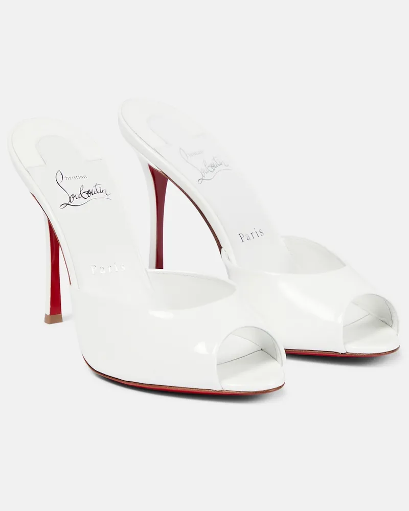 Christian Louboutin Mules da sposa Me Dolly in vernice Bianco