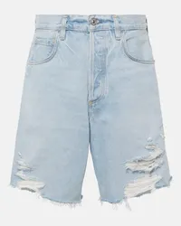 Citizens of humanity Shorts Ayla di jeans distressed Blu