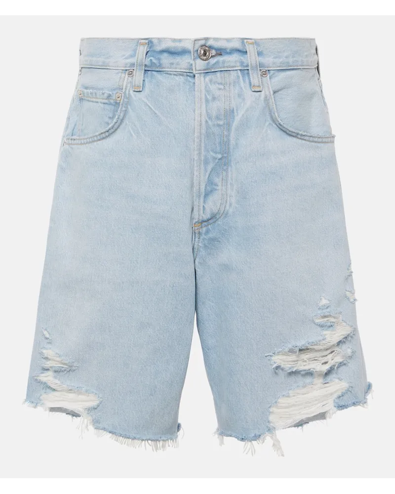 Citizens of humanity Shorts Ayla di jeans distressed Blu