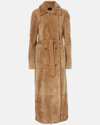 BLANCHA Cappotto in shearling Beige