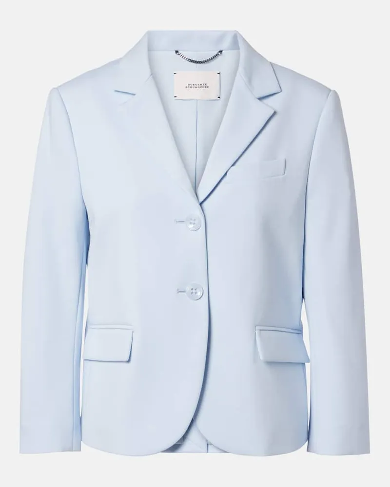 Dorothee Schumacher Blazer cropped Emotional Essence Blu
