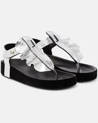 Isabel Marant Sandali infradito Isela in pelle Argento