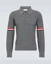 Thom Browne Polo in lana Grigio