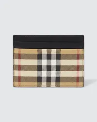 Burberry Portacarte Burberry Check in pelle Multicolore