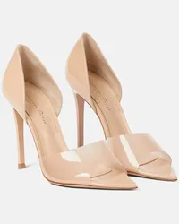 Gianvito Rossi Sandali Bree 105 in vernice e PVC Beige