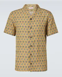 Orlebar Brown Camicia bowling Ribbert Giallo