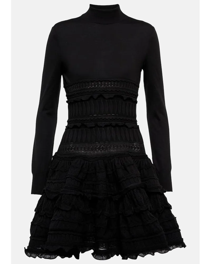 Alaïa AlaÃ¯a Miniabito in lana Nero