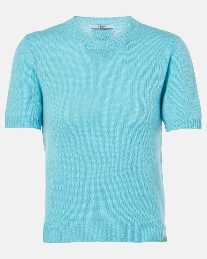Prada Top in cashmere Blu