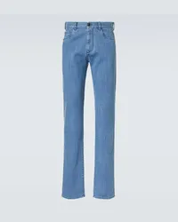 Canali Jeans slim Blu