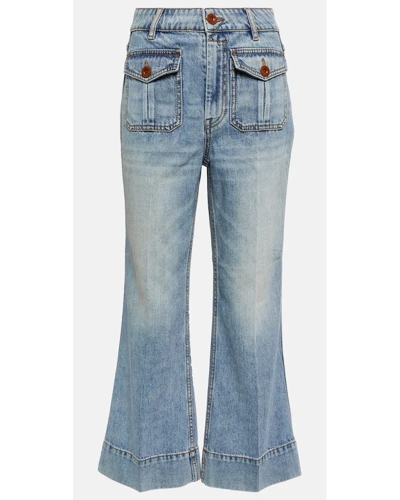 Zimmermann Jeans flared cropped Raie Blu