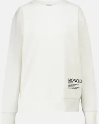 Moncler Felpa in cotone Bianco