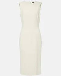 Dolce & Gabbana Abito midi in lana Bianco