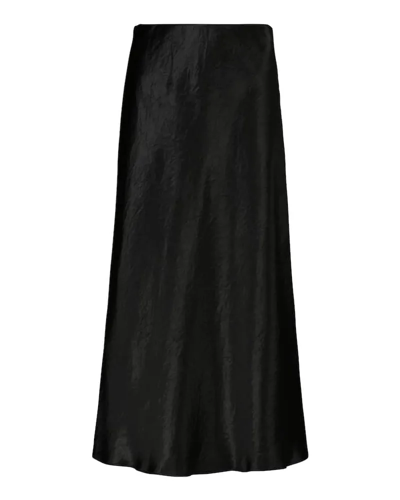 Max Mara Leisure - Gonna midi Alessio in raso Nero