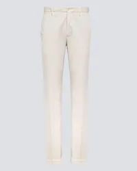 Incotex Pantaloni regular in cotone Bianco