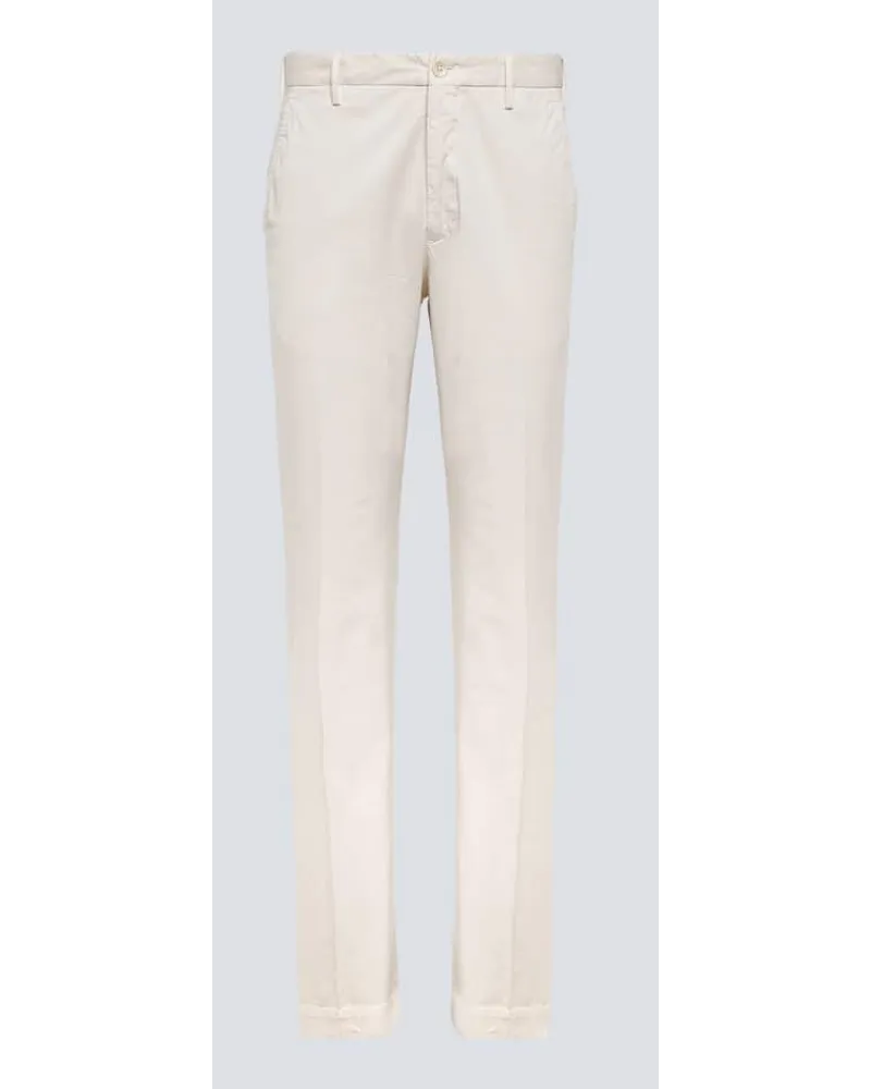 Incotex Pantaloni regular in cotone Bianco